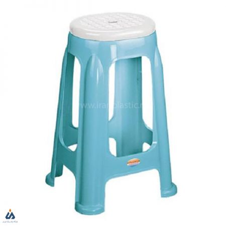 چهارپایه پلاستیکی دو رنگ بلند ناصر پلاستیک 1417
