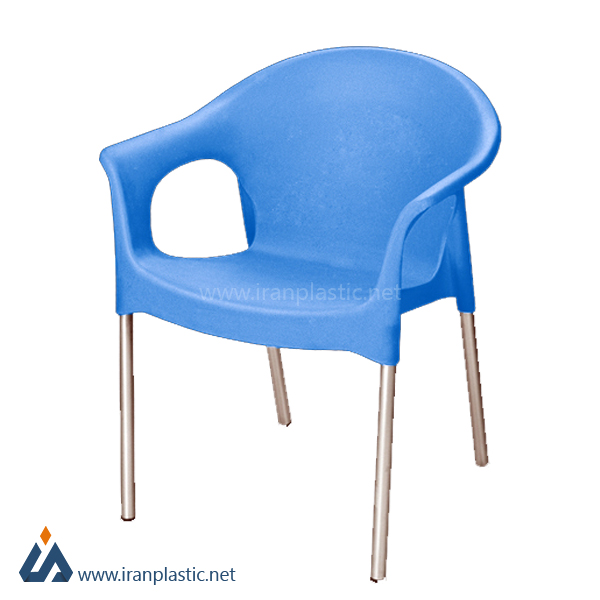 صندلی پایه فلزی دسته دار ناصر پلاستیک 990