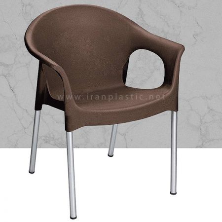 صندلی پایه فلزی دسته دار ناصر پلاستیک 990
