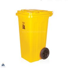 سطل زباله چرخ دار 120 لیتری ماهینی پلاستیک 8052