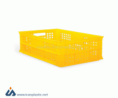 سبد صنعتی پلاستیکی زرد تابا پلاستیک تاپکو 440