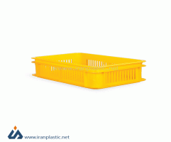 سبد صنعتی پلاستیکی زرد تابا پلاستیک تاپکو LA514