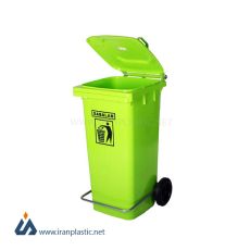 مخزن زباله سبلان پلاستیک 240 لیتری پدال دار کد 201/1