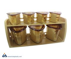 سرویس سه گوش 8 پارچه  بیتا پلاستیک کد 211