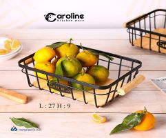 سبد میوه دسته دار فلزی کوچک کارولین 502