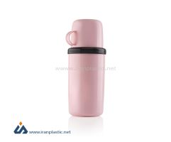 فلاسک چای ساتین 0/6 لیتری یزدگل پلاستیک 108