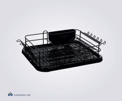 جاظرفی فلزی ویژه ۱ طبقه مشکی پیشتاز کاوه 355