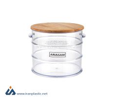 بانکه طرح بشکه نفت 5 لیتری در چوبی آریسام پلاستیک